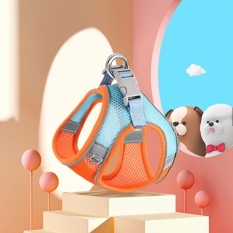 牵引绳猫咪背心式反光胸背泰迪中小型犬遛狗绳子品质宠物用品
