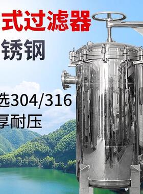 工不锈钢布SVI式大流量精密油过滤器水处理柴汽袋油前置加油机通