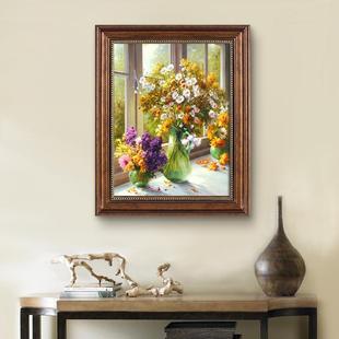 酒店公寓走廊装 框欧美式 饰画 欧式 梵高莫奈世界名画餐厅挂画竖版