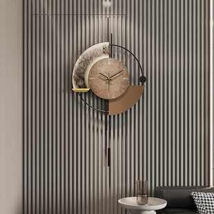 欧哥华装饰画挂画时钟高级感挂钟2025新款电视背景墙格栅装饰l1s