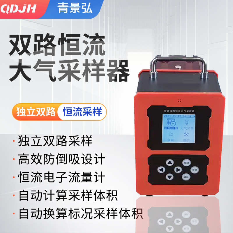 双路恒流大气采样器 双通道室内空气采样仪 双气路环境大气采样器