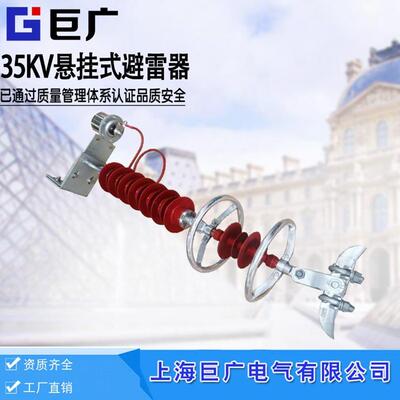 35KV悬挂式HY5WX-51/134YH5CX-42/12010KV高压线路型氧化锌避雷器