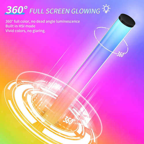 led桌面氛围灯360度发光拾音灯补光灯电竞客厅卧室台灯小夜灯夜灯