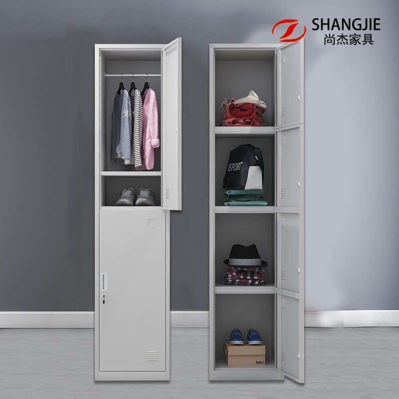 厂家直销钢制单门更衣柜铁皮柜员工宿舍多门储物柜二门更衣柜带锁