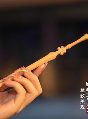 发簪桃木剑剑簪盘发女新中式发钗发饰女朋友木簪子百搭简约古风簪