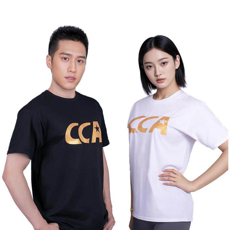 CCA啦啦操训练服经典黑白上衣啦啦队九分裤舒适瑜伽鲨鱼皮健身裤