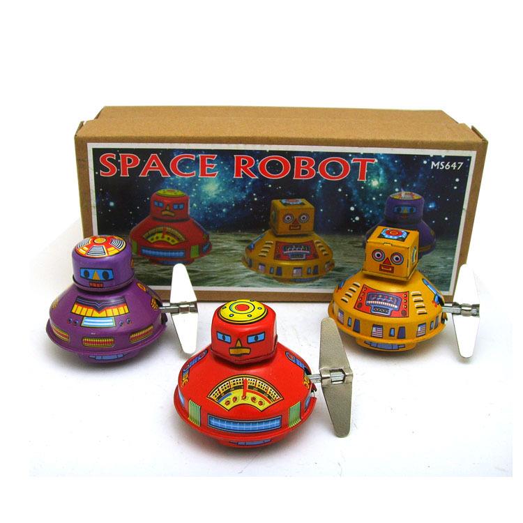 MS647太空机器人tintoy成人收藏工艺品创意摆件马口铁玩具