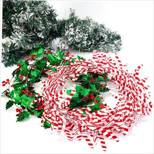 Christmas wreath ribbon wire Christmas tree layout圣诞花环