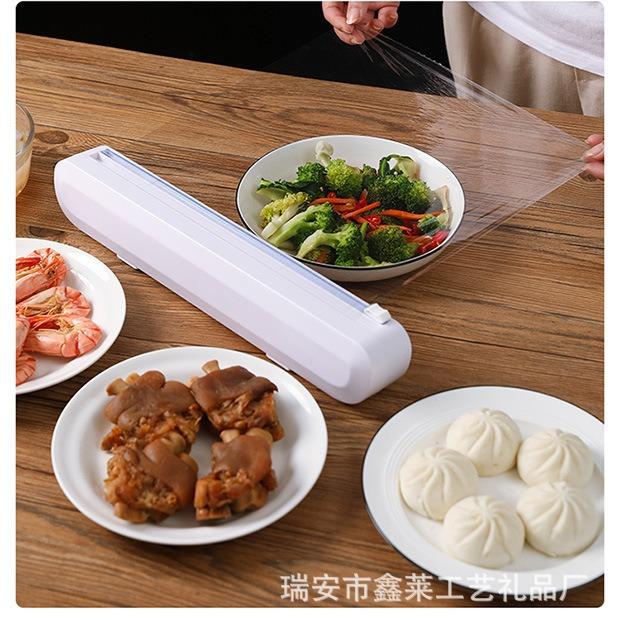 纸家割用222211保鲜膜切割器 吸盘品壁挂厨房用保鲜锡纸分割器切