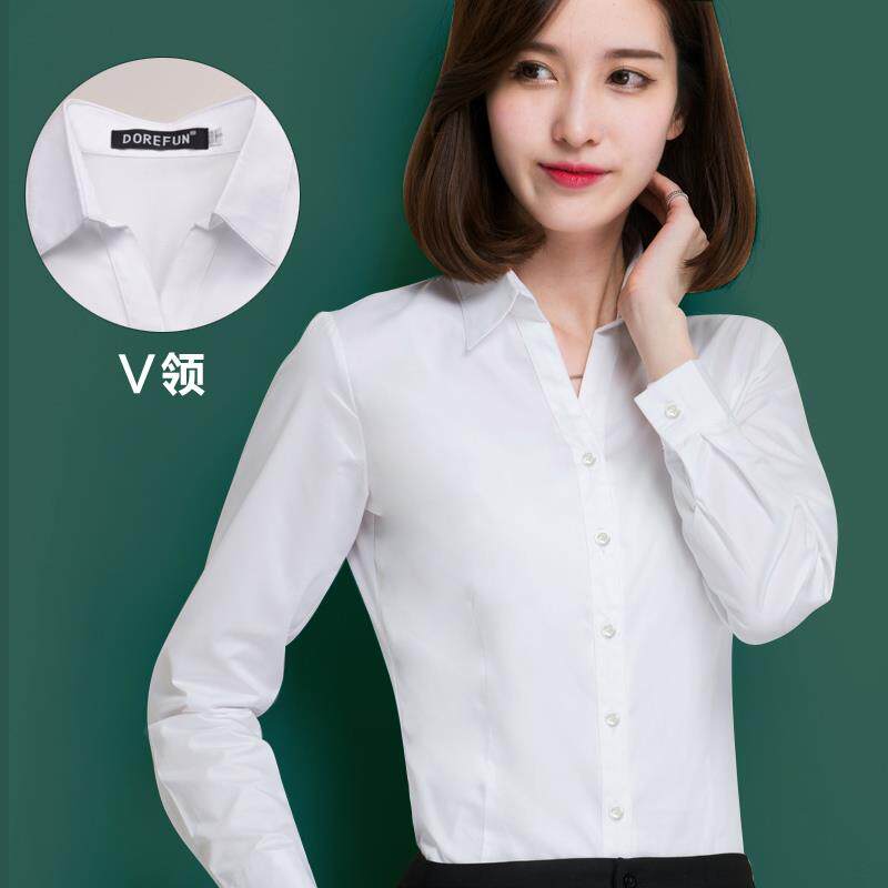 高档春上班服女装长套装试正装OL女白面色长袖衬裤衫装工作服西装