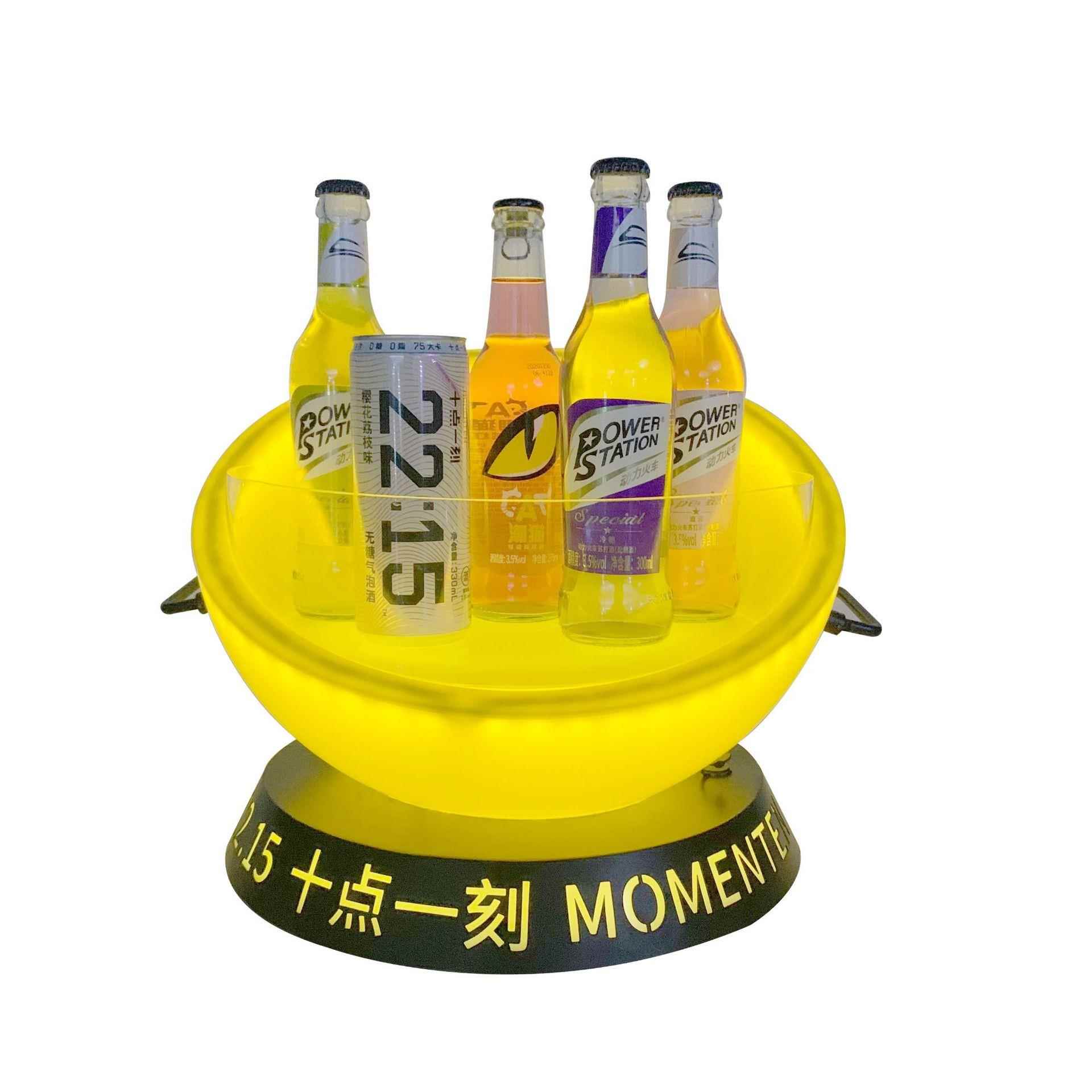 酒吧 YKL-1TV亚克力发光冰K桶酒座创意豆人造型啤酒鸡尾吃酒展示