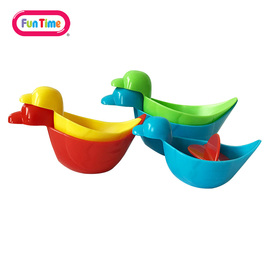香港funtime婴幼儿早教益智启蒙玩水戏水玩具洗澡漂浮小鸭子
