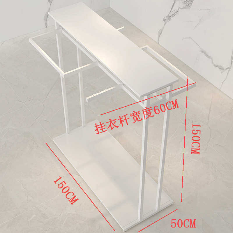 裤挂衣展示架中间服装店架架中岛商场架金色童装陈列女装双排架架