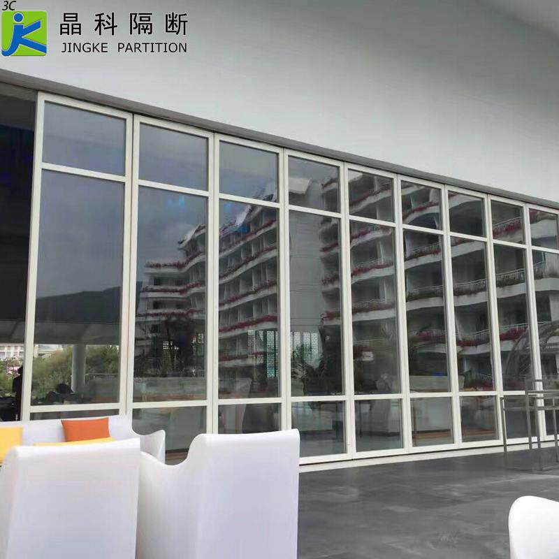 广东包安装玻璃活动隔断办公室防火隔音铝合金边框带门玻璃隔墙