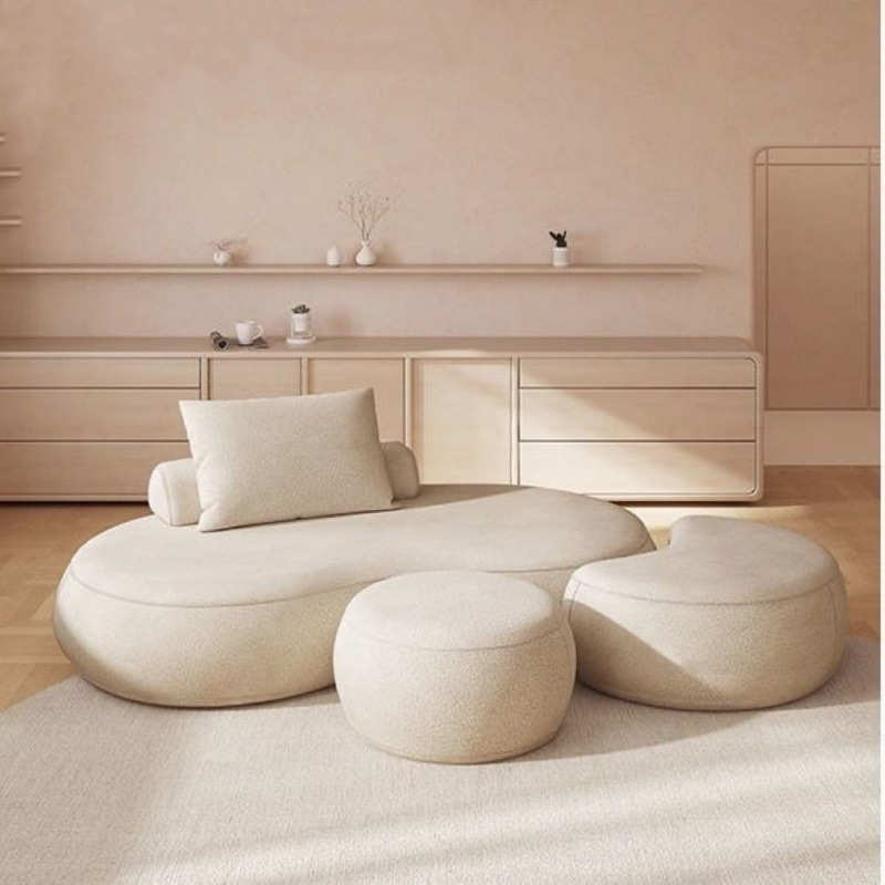 双人布艺沙发设计师创意沙发北欧异形沙发网红服装店沙发弧形沙发