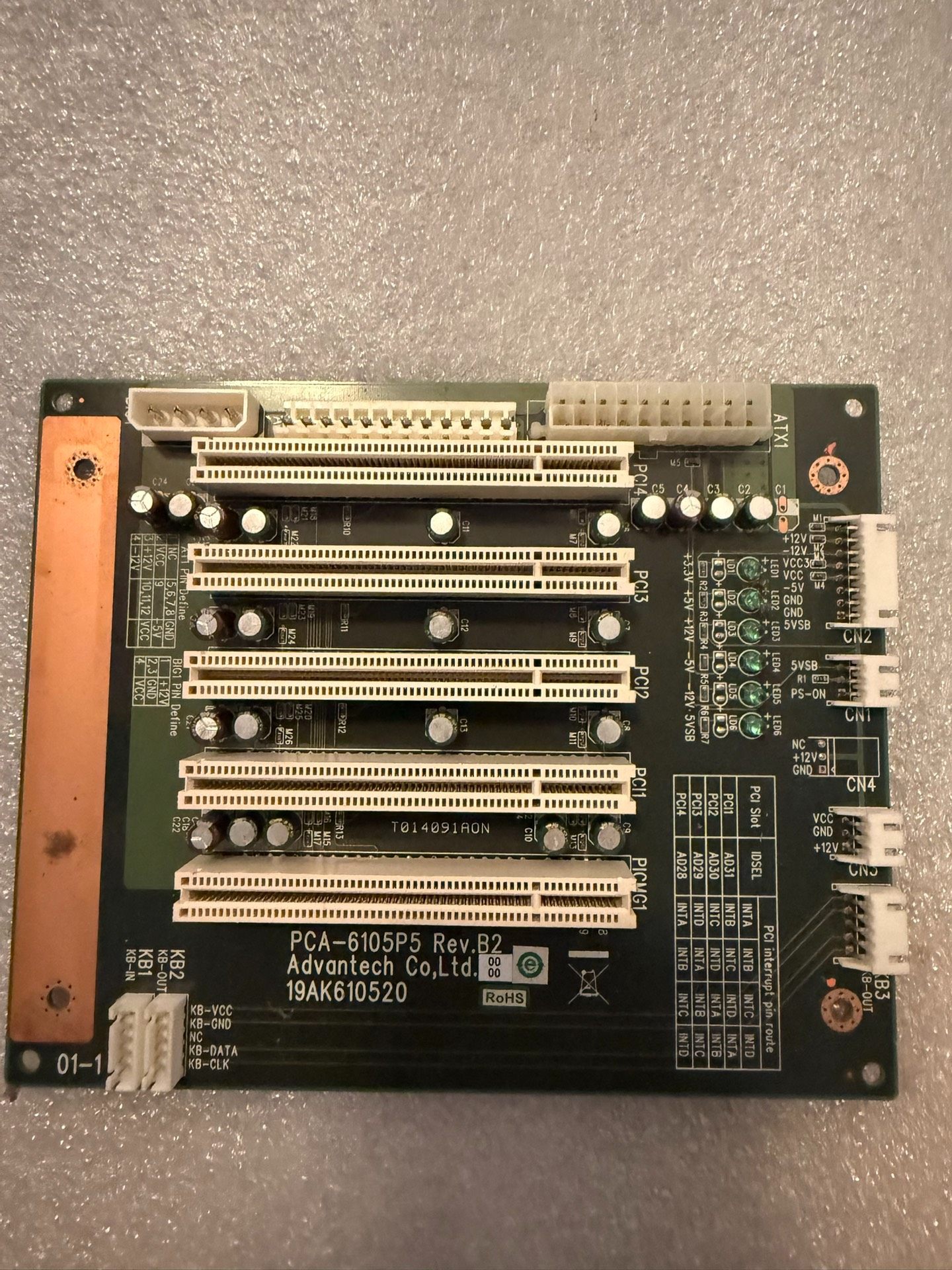 工控机底板PCA-6105P5 REV.B2