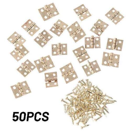 Box Hinge 50pcs Hinge 50pc 8*10mm Accessories Brass Hot