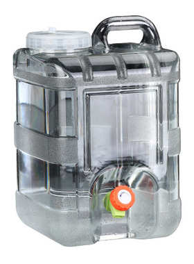 加厚15升立式白色透明户外车载PC水桶储水箱家用纯净饮水桶装水桶