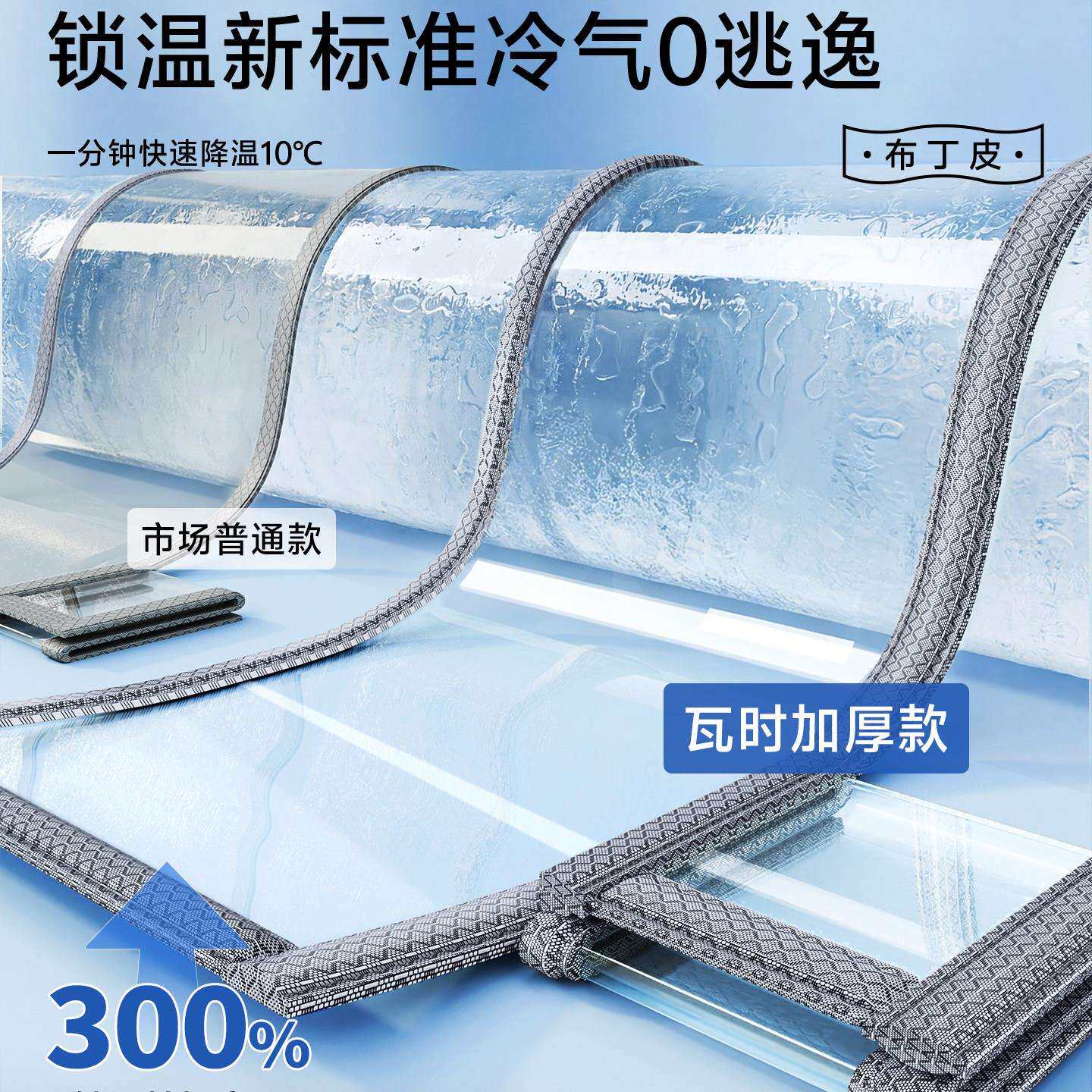 tpPYTPU-01软空调门帘u隔断窗防走冷气挡风透明帘子夏季202阳6新