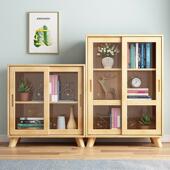 书橱柜实架木简约现代客厅置物落架地学生儿书收纳书柜带无品牌