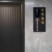 门牌轻奢创意入号户标亚克力牌码 门饰门牌号咨询 牌家用识牌房间装