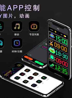 ldcar窗sign软e屏智能车贴超薄柔性显示D屏汽HRP-2064车后LE屏16*