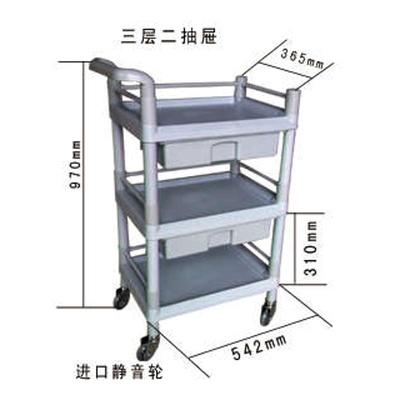 医用abs推车设备工作台车换药车塑料处置车治疗车仪器医用小推车