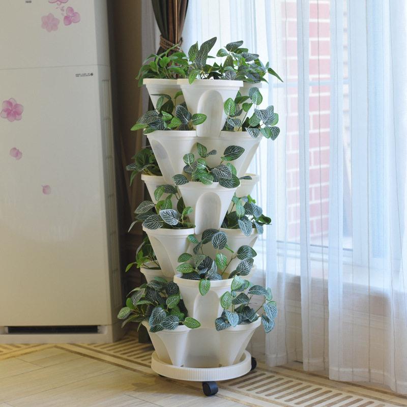 立体花盆多层创意花盆超大塑料种植箱草莓花盆家庭阳台
