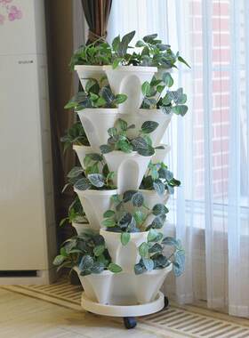 立体花盆多层创意花盆超大塑料种植箱草莓花盆家庭阳台