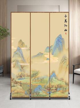 五折74临门新中式葫芦屏风断客厅卫生间遮福挡玄关可叠简易隔移动
