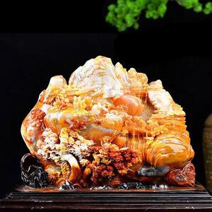 天然寿山石客厅手工制作原创雕刻印章材料乔迁开幕礼物奇石雕刻工