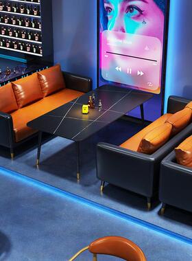 网红风酒吧卡座沙发咖啡厅静吧livehouse餐吧清吧小酒馆桌椅组合