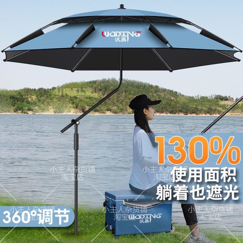 免搭天幕户外野露营防晒防雨防风速开摆摊营地伞折叠懒人遮阳帐篷