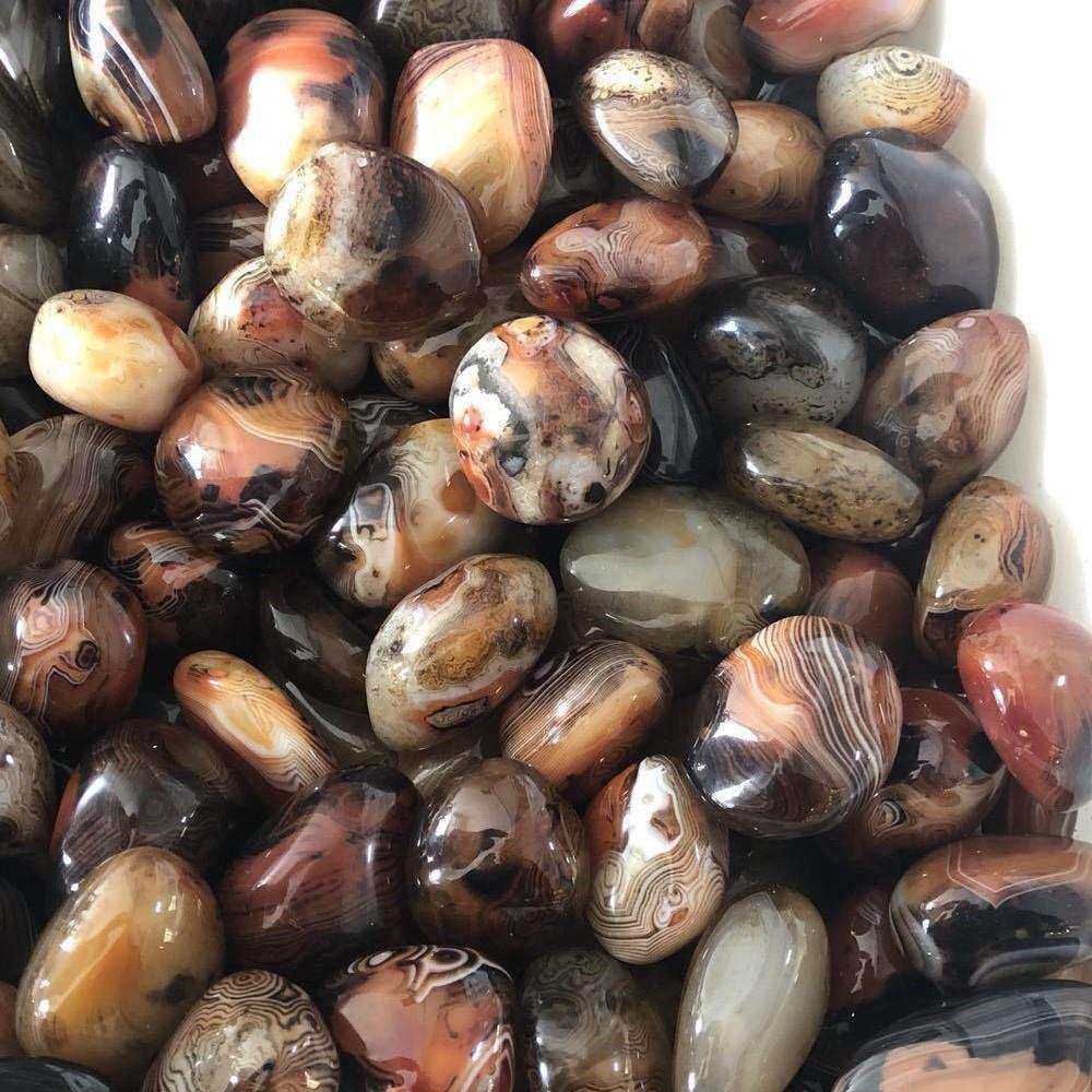 天然缠丝玛瑙把玩件 打磨缠丝玛瑙原石 花纹漂亮手把件天然石水晶