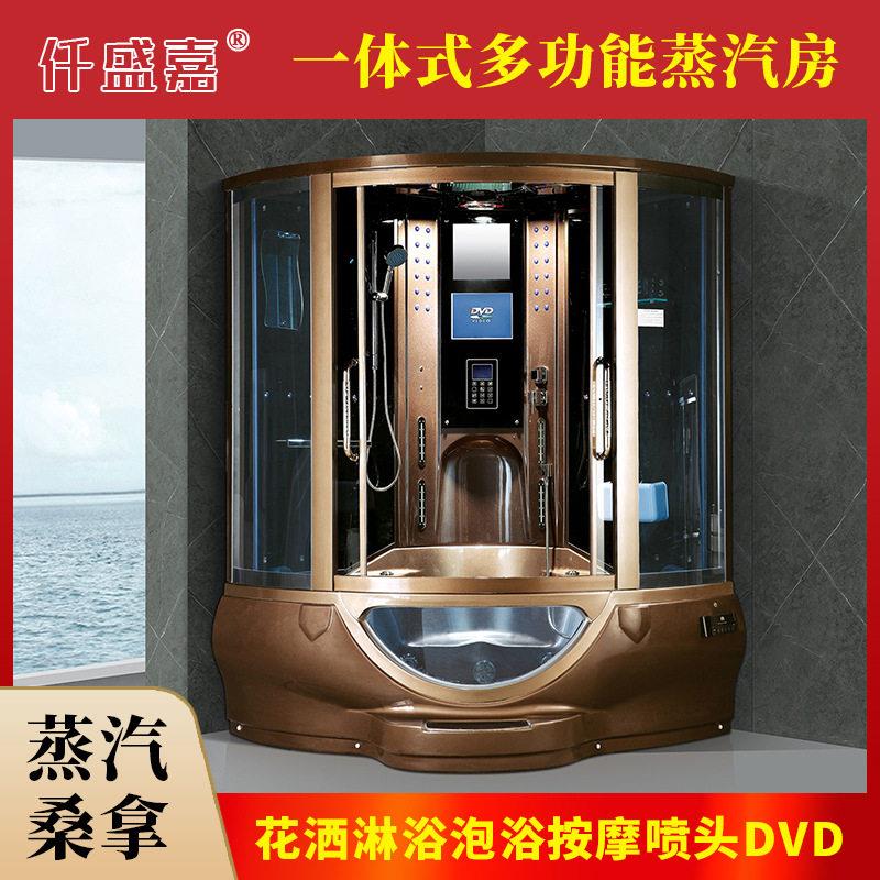 豪华整体淋浴房一体式多功能蒸汽房花洒淋浴泡浴按摩喷头