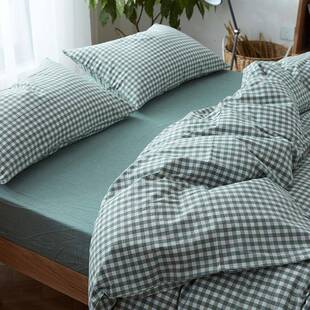 A类纯棉水洗棉被套单件纯色简约200x230全棉单人150x200被罩被单