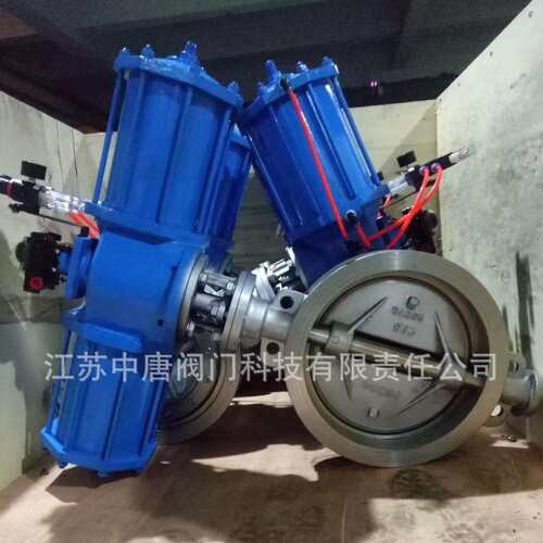 D673W-25RL不锈钢气动对夹金属蝶阀 三偏心多层次 单向双向密封