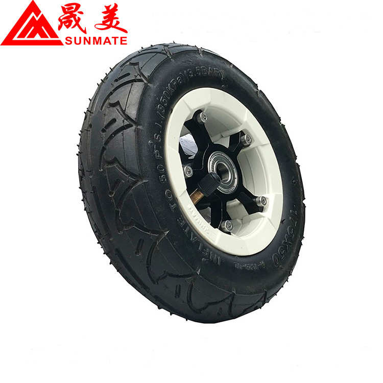 8寸滑板平衡电动车充气内外胎铝合金轮辐轮毂塑料轮毂整轮车轮