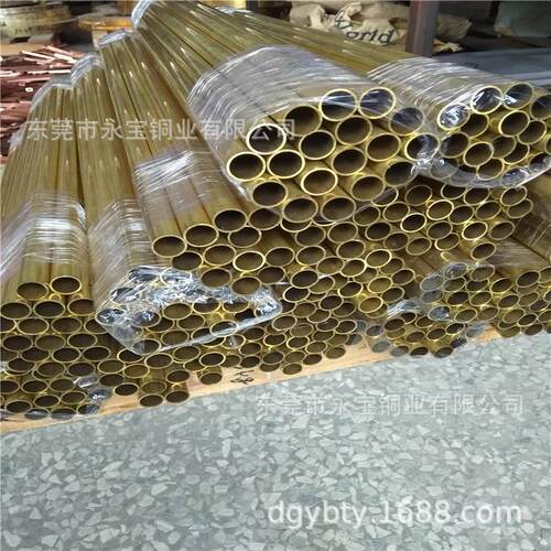 优质H65黄铜管 H63薄壁黄铜管 挤压厚壁黄铜管 精密黄铜毛细管