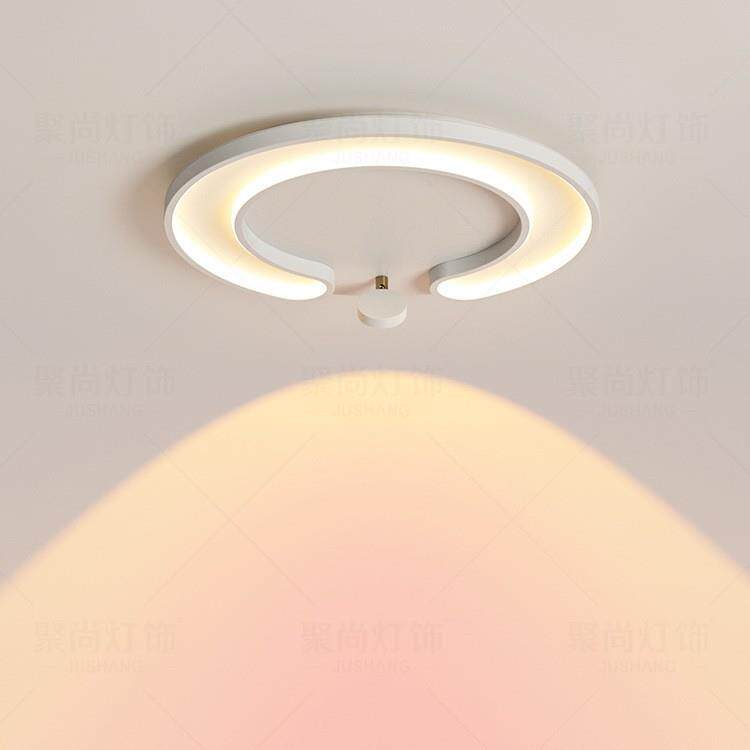 卧室灯现代简约主卧女孩房间吸顶灯网红温馨浪漫情调氛围落日灯