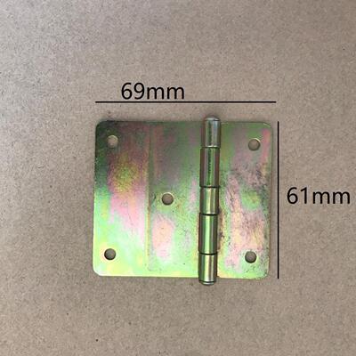 6公分 69x61mm 大小边长短边合页 不规则铰链 门窗橱柜镀彩铁合页