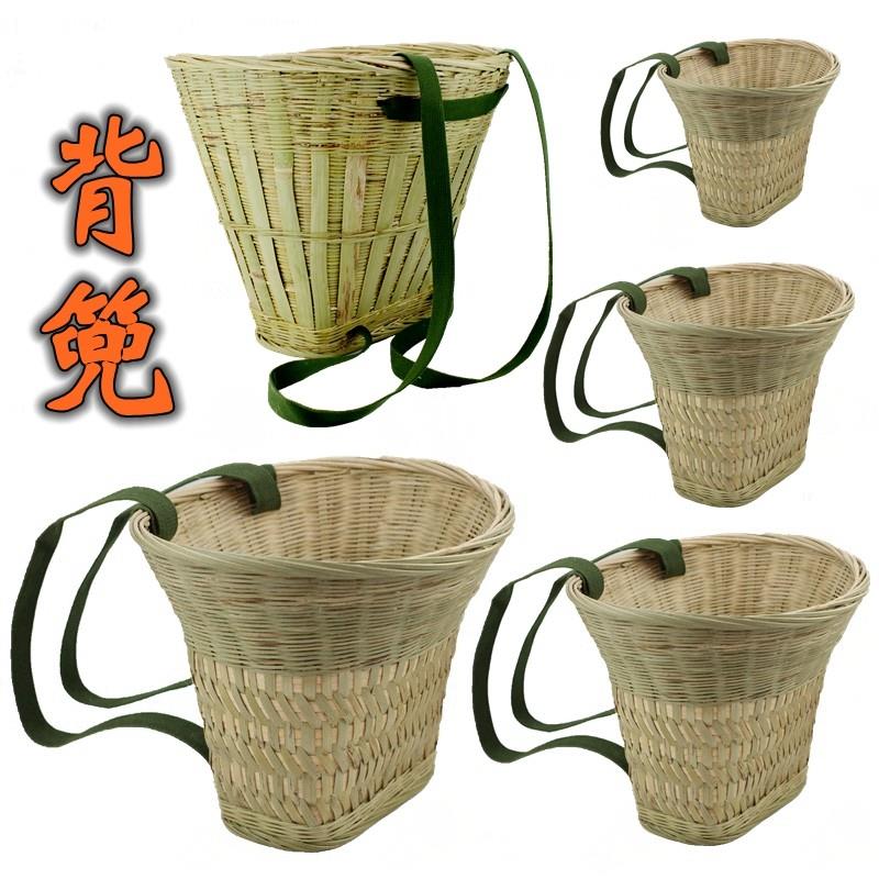 纯手工编织竹编背篼大人竹蔑背篓背框收纳筐舞蹈道具小背篼夹背儿