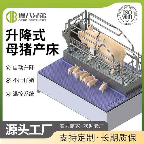 仔猪高存活率工厂直供猪场升降产床母猪产床自动升降系统增产高效