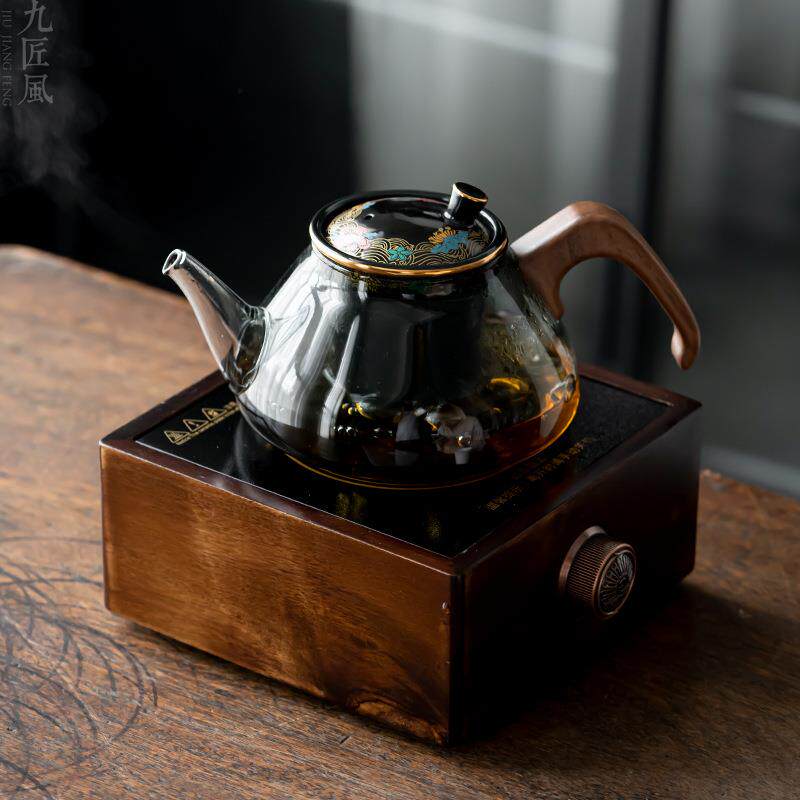 玻璃煮茶壶单壶耐高温电陶炉专用煮茶器家用泡茶壶侧把煮茶壶茶具