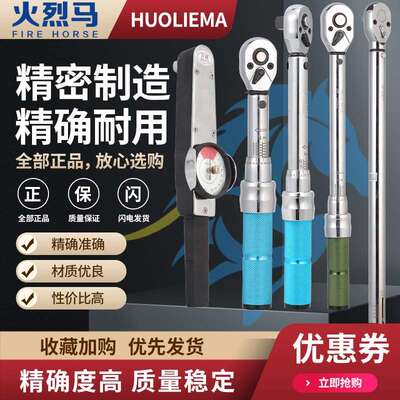 适用火烈马扭力扳手预置可调节高精度力矩扭矩公斤扳手300NM TG式