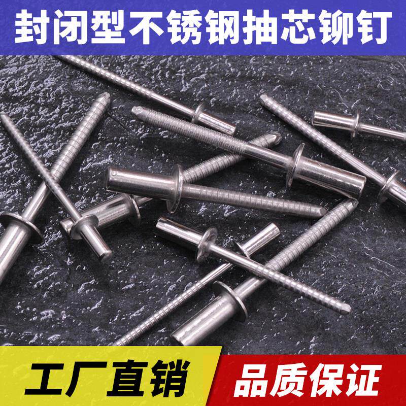封闭型圆头不锈钢抽芯铆钉封闭拉铆钉防水拉铆钉盲拉铆钉工厂直销