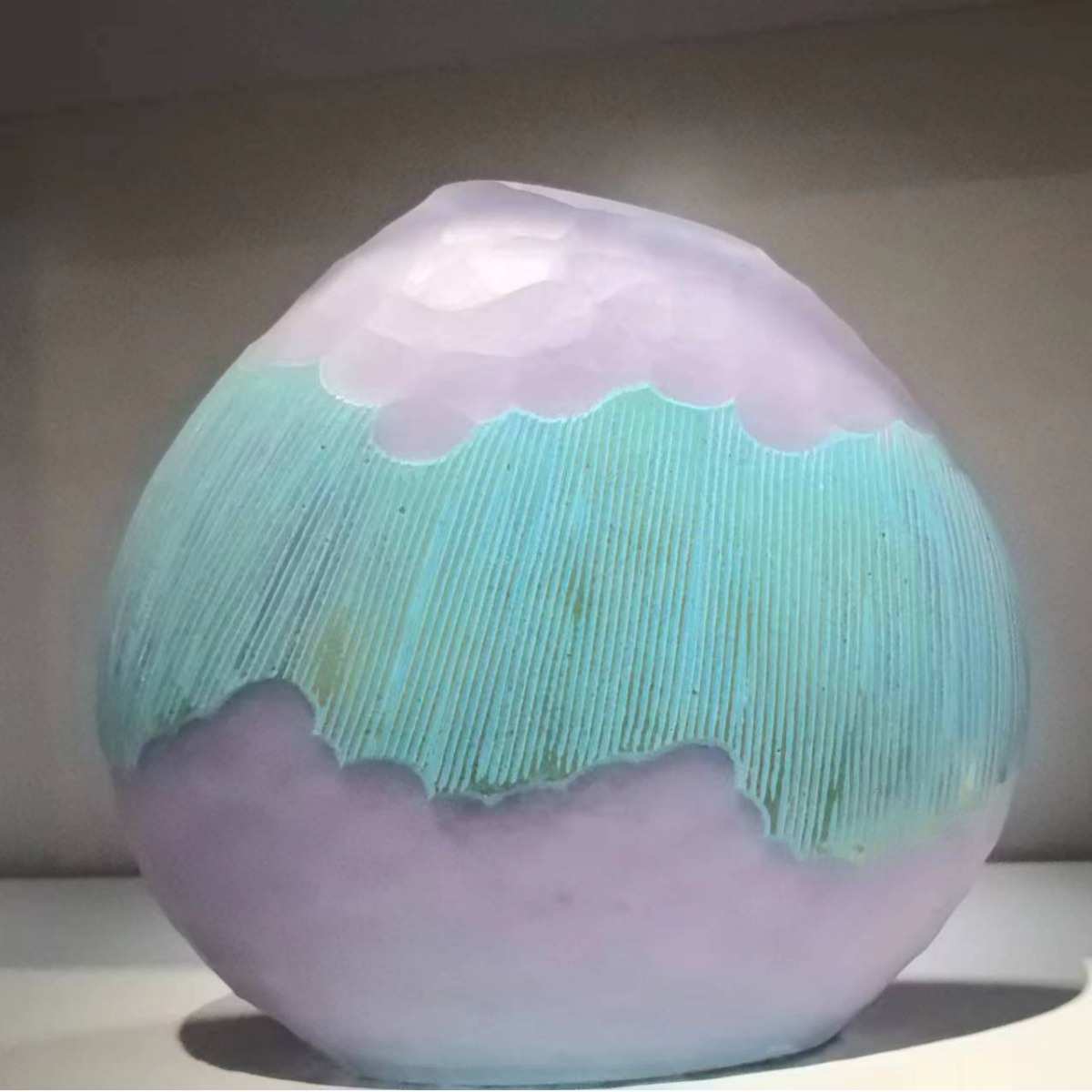 桌面彩色玻璃办公室居家欧式装饰品奢摆件台面轻花瓶民出口烛台宿