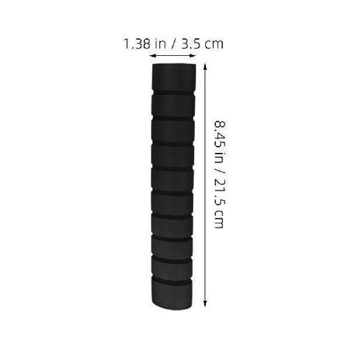 2Pcs AntiSlip Foam Shoulder Pad PullUp Bar Grips Black