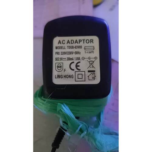 兼容 TDUB-63V09 电源适配器 充电器 电源线 DC9V200mA 充电器