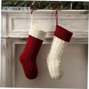 Color-coded Christmas decoration tree stocking gift bag